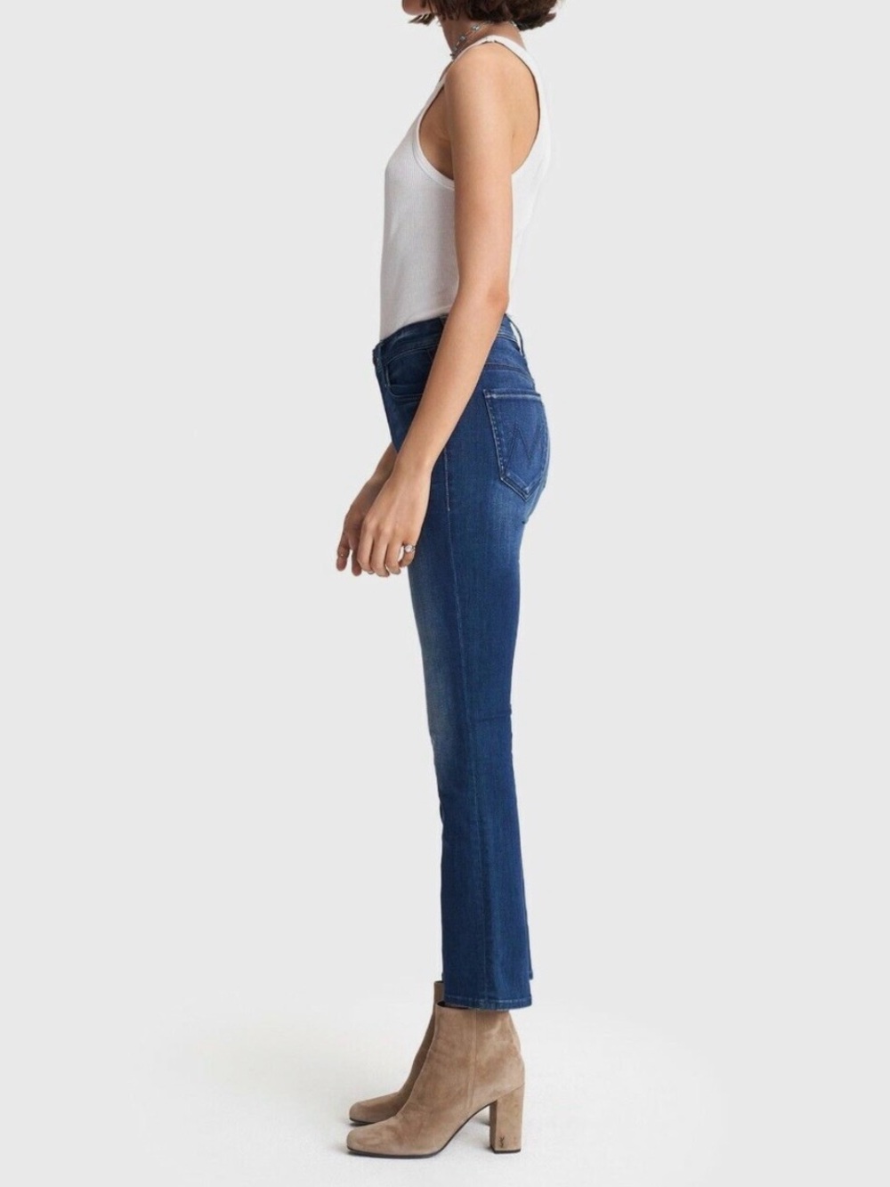 Mother The Insider Ankle Jeans High Waisted Size 28 The Road To Paradise Bootcut - Picture 2 of 9